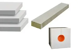 Izolacijske ploče - mineralna vuna protupožarna - montažni elementi