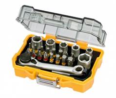 Set bitova DEWALT® 24-djelni PZ/PH/TORX/HEX račva, držač bitova, adapter, u kutiji, ZDT71516-QZ