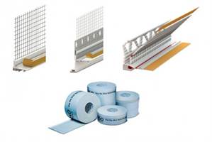 Letvice za žbukanje i zaštitu s mrežicom - profili s brtvom i mrežicom