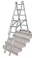Ljestve višenamjenske Alu KRAUSE® CORDA® 3x6 gazišta 1,70-3,65m, 9,0kg, Z033369