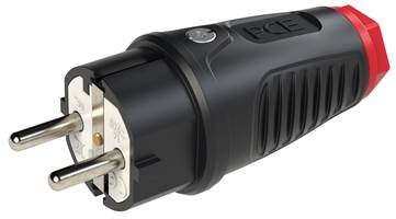 Šuko utikač TAURUS 2 gumeni 250V IP54 30kom/pak, Z0511-SR