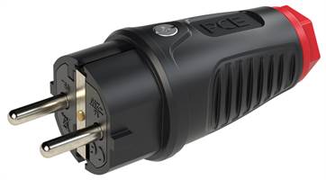 Šuko utikač TAURUS 2 gumeni 250V IP54 30kom/pak, Z0512-SR