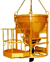 Silos za beton 1016H.12 PAM, 1000l cilindrično-konični oblik s podestom, Z1016H1000PAM