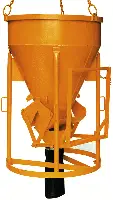 Silos za beton 1016.10, 750l cilindrično-konični oblik s polugom, Z10640