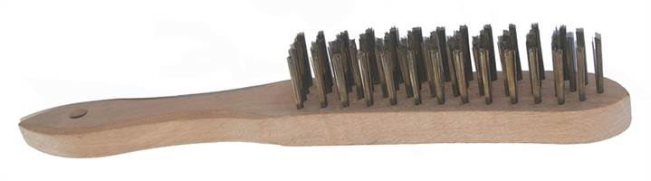 Žičana četka 4-reda, čelična žica glatka 0,35mm 12kom/karton, Z1480000