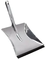 Lopatica za smeće od nehrđajućeg čelika s PVC rubom 10kom/pak, Z20390