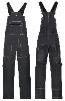 Keramičarske hlače s naramenicama, sive, vel. 52, Z31112152