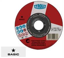 Rezna ploča za čelik "super tanka" 41, 115x1,0x22,23mm ravna A60R-BFB INOX TYROLIT, Z34332868