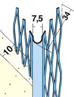 Unutarnji kutnik 1005 3,0m/štanga za zaobljenu izvedbu ruba, 25štangi/bunt, 81bunt/paleta, Z41005300