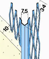 Unutarnji kutnik 10077 2,50m/štg, bunt=62,50m, 25štg/bunt, 81bunt/pal, Z4100725