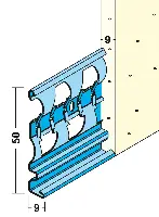 Sokl profil 1219 9mm 3,0m/štg, 25štg/bunt, 60bunt/pal, Z41219300