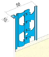 Završni profil 1224 10mm 3,0m/štg, 25štg/bunt, 50bunt/pal, Z41224300