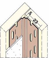 Kutni profil PVC 3770 unutarnji kut suha gradnja 3,05m/štg 70štg/kart, Z43770305