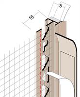 Priključni profil 37909, PVC s brtvom & mrežicom 2,6m/štg 50štg/kart 13kart/pal, Z437909260