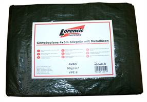 Mrežasta pokrivka 10x12m, maslinastozelena s metalnim ušicama 2kom/pak, Z4501012LO