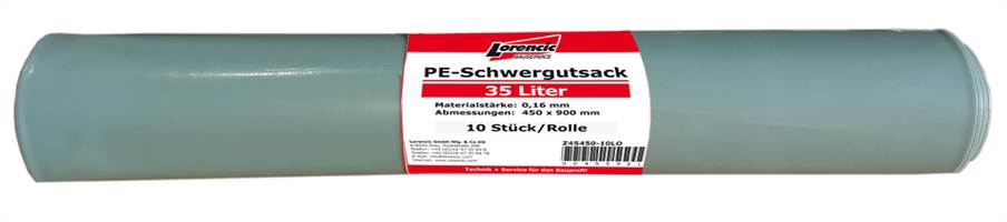 Vreće za veliki otpad 550x1000mm / 0,16mm zapremnina cca. 60l 10kom/rola, Z45550-10LO