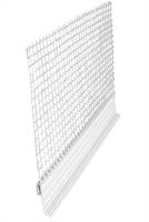 Priključni profil PVC za WDVS sokl lajsne 2,5m/štanga s WDVS mrežicom 25štg/kart 72kart/pal, Z4650305001