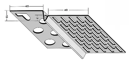 Ventilacijski profil 9224 13mm 2,50m/štanga, 20štangi/bunt 70bunt/pal, Z49224250