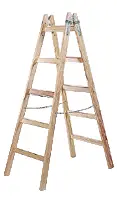 Drvene ljestve 5 gazišta, 1,66x0,54x0,13m, ÖNORM EN 131, Z5