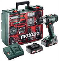 =81= Baterijska udarna bušilica set METABO SB 18 L 18V 2,0Ah Li-Power s 79-djelnim setom pribora, Z602317870