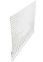 Završni profil WDVS, PVC s mrežicom 2,5m/štanga, 5mm debljina žbuke, 25štg/kart, 109kart/pal, Z6410305001