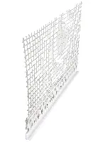 Završni profil WDVS, PVC s mrežicom 2,5m/štanga, 5mm debljina žbuke, 25štg/kart, 109kart/pal, Z6410305001