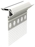 Završni profil WDVS Attika PVC s mrežicom, brtvom 2,5m/štg 10štg/kart 40kart/pal, Z6413250LO