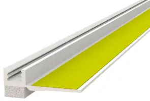 Letvica za žbukanje i zaštitu 6x6mm, brtva 3mm, 2,40m/štg, 30štg/kart, 50kart/pal, Z6430205