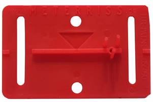 Pločica za izmjere RS21R crvena samoljepljiva s kistom, 200kom/paket, Z700021RS