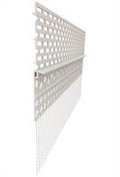 Ventilacijski profil PVC s mrežicom, 2,5m/štanga, 25štangi/karton, 20karton/paleta, Z9224LO