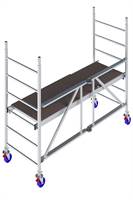 Alu sklopiva pokretna skela KRAUSE® MONTO® PROTEC® XS širina 2,00x0,60m, RV=2,90m, Z942104