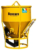 Silos za beton CT-50 500l konusnog oblika s gumenim crijevom i polugom, 115kg, ZCT50