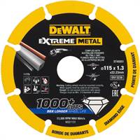 Dia rezna ploča DEWALT® EXTREME® METAL 115x1,3x22,23mm, ZDT40251-QZ