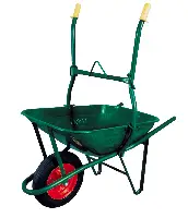 Građevinska kolica 80 litara, zeleno lakirana, s ovjesnom kukom, ZITP38RB