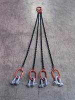 Lanac za dizalicu 4-djelni 1,6m, p=7mm, nosivost 2000kg za 10731 viseće radno postolje, ZKG107303