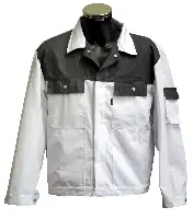 Radna jakna LO-PROTEC bijelo/siva 245 g/m² vel. 56, ZLO-PROTEC-BJ56