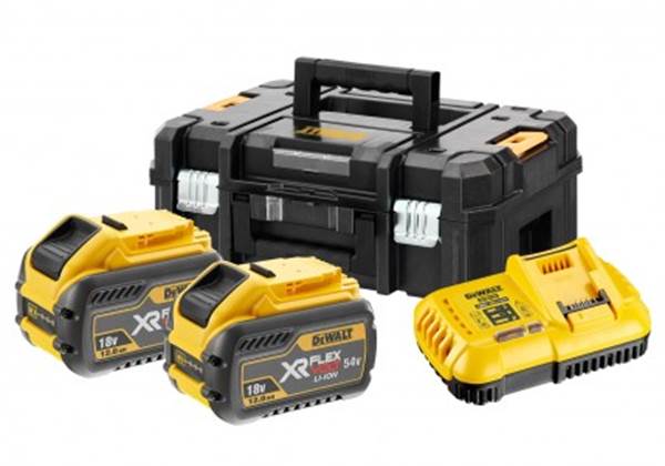 =80= Aku set DEWALT® DCB118Y2T 2x54V FLEXVOLT 12,0Ah baterije, brzi punjač, ZDCB118Y2T-QW