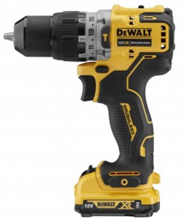 =81= Baterijska udarna bušilica DEWALT® DCD706D2 12V 2,0Ah Li-Ion, bez četkica, ZDCD706D2-QW