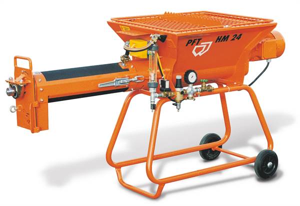 Protočna miješalica PFT HM 24 s gumenom cijevi za miješanje i izlaznom prirubnicom na skidanje 400V/3,3kW, Z00020357