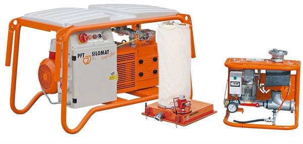 PFT SILOMAT TRANS PLUS DF Q 105 5,5kW s usisnom haubom i priborom, Z00238164SET