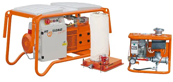 PFT SILOMAT TRANS PLUS DF Q 105 5,5kW s usisnom haubom i priborom, Z00238164SET