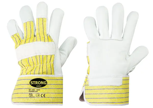 Radne rukavice AGRA kožne 1,2mm gumeni obod, EN 388, vel.10,5, Z0155