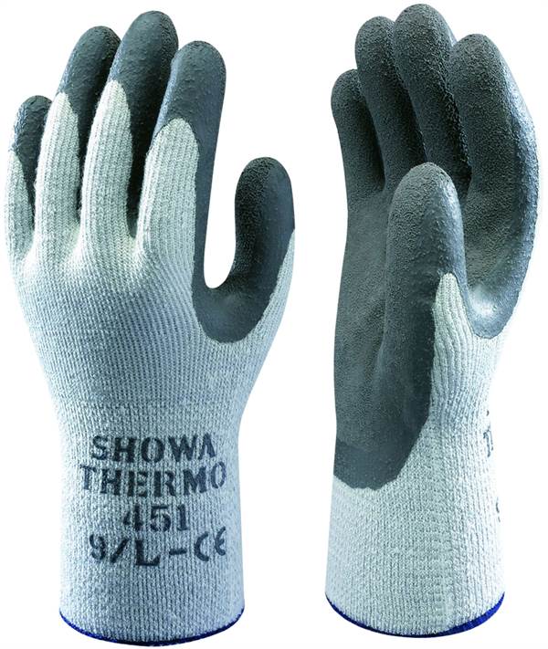Radne rukavice SHOWA® BEST 451 EN388+EN511, sive, vel. 9, 120pari/karton, Z023709