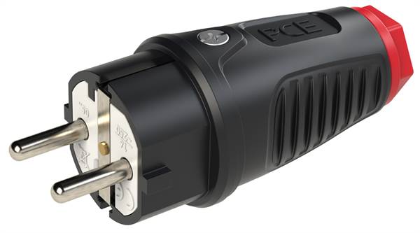 Šuko utikač TAURUS 2 gumeni 250V IP54 30kom/pak, Z0511-SR