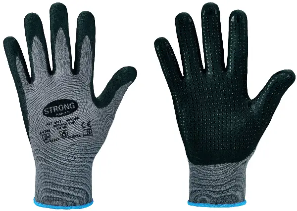 Radne rukavice HANDAN STRONGHAND®, sive, EN388+EN407, vel. 9, 120pari/kart, Z061309