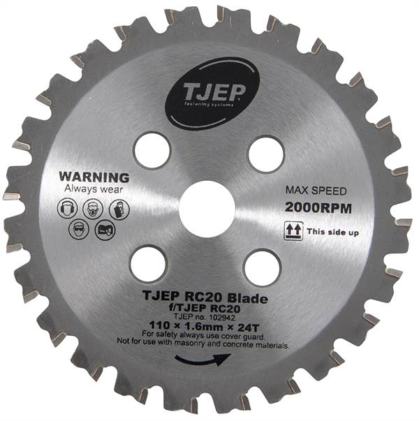 Dia rezna ploča TJEP RC20 110x1,6mm za rezačicu armature TJEP RC20/RC20A, Z102942