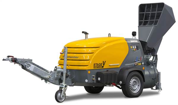 Stroj za estrih PUTZMEISTER MIXOKRET M740 DHB STAGE V s utovarnom košarom, Z111672200