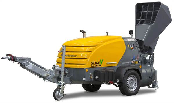 Stroj za estrih PUTZMEISTER MIXOKRET M760 DHB STAGE V GREEN EFFICIENCY s utovarnom košarom, Z111675200