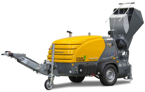 Stroj za estrih PUTZMEISTER MIXOKRET M760 DHBS STAGE V GREEN EFFICIENCY s utovarnom košarom+strugač, Z111675300