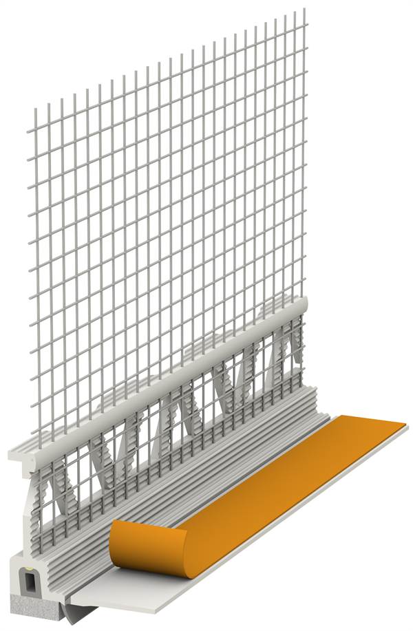 Priključni profil 3D Mini 10mm WDVS mrežica i brtva 2,4m/štg 25štg/kart 40kart/pal, Z1124LO